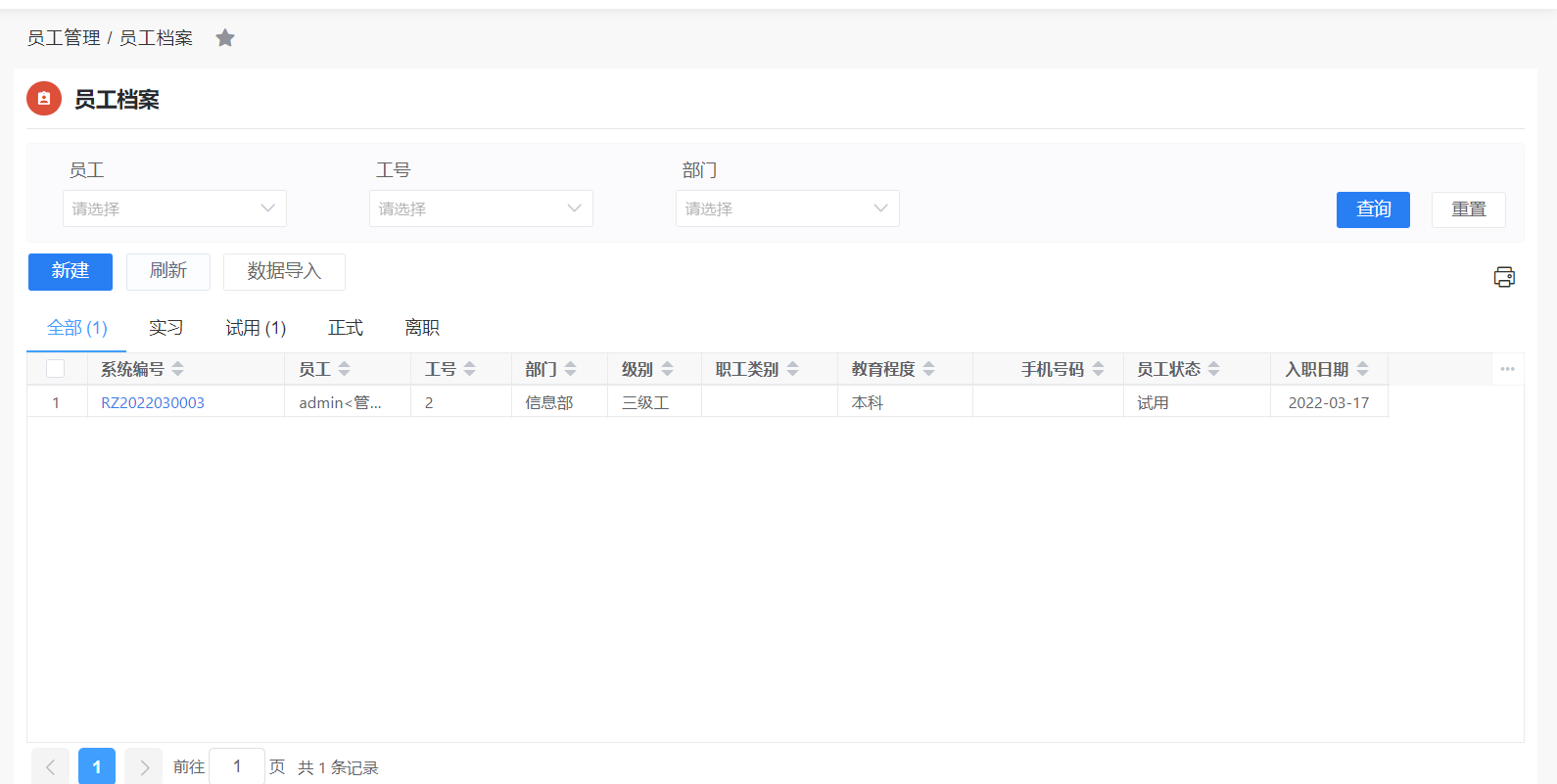 人事行政管理